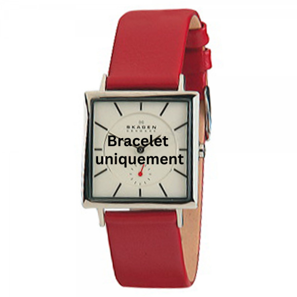 Bracelet leather red Skagen - 475 LARGE / 475LSLR-Bracelets de montres-AtelierNet