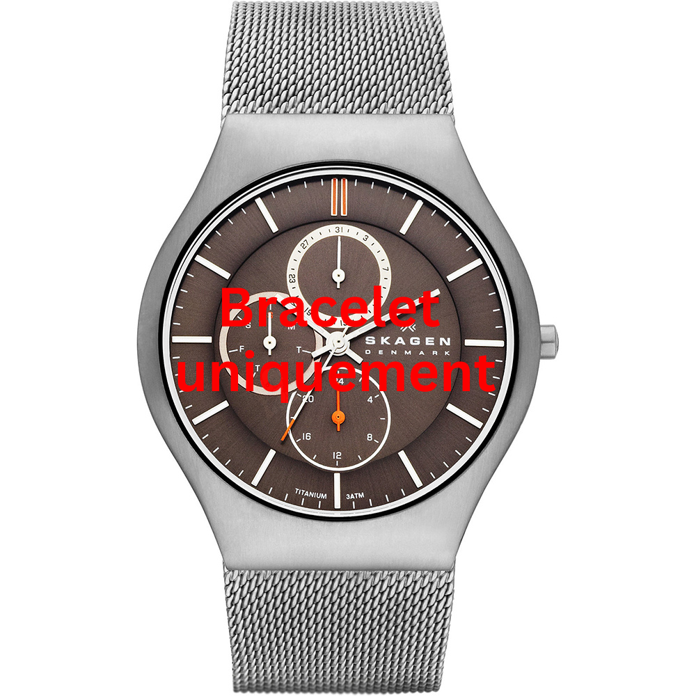 Bracelet metal grey Skagen - GRENEN XXXL / SKW6036 - SKW6146-Bracelets de montres-AtelierNet