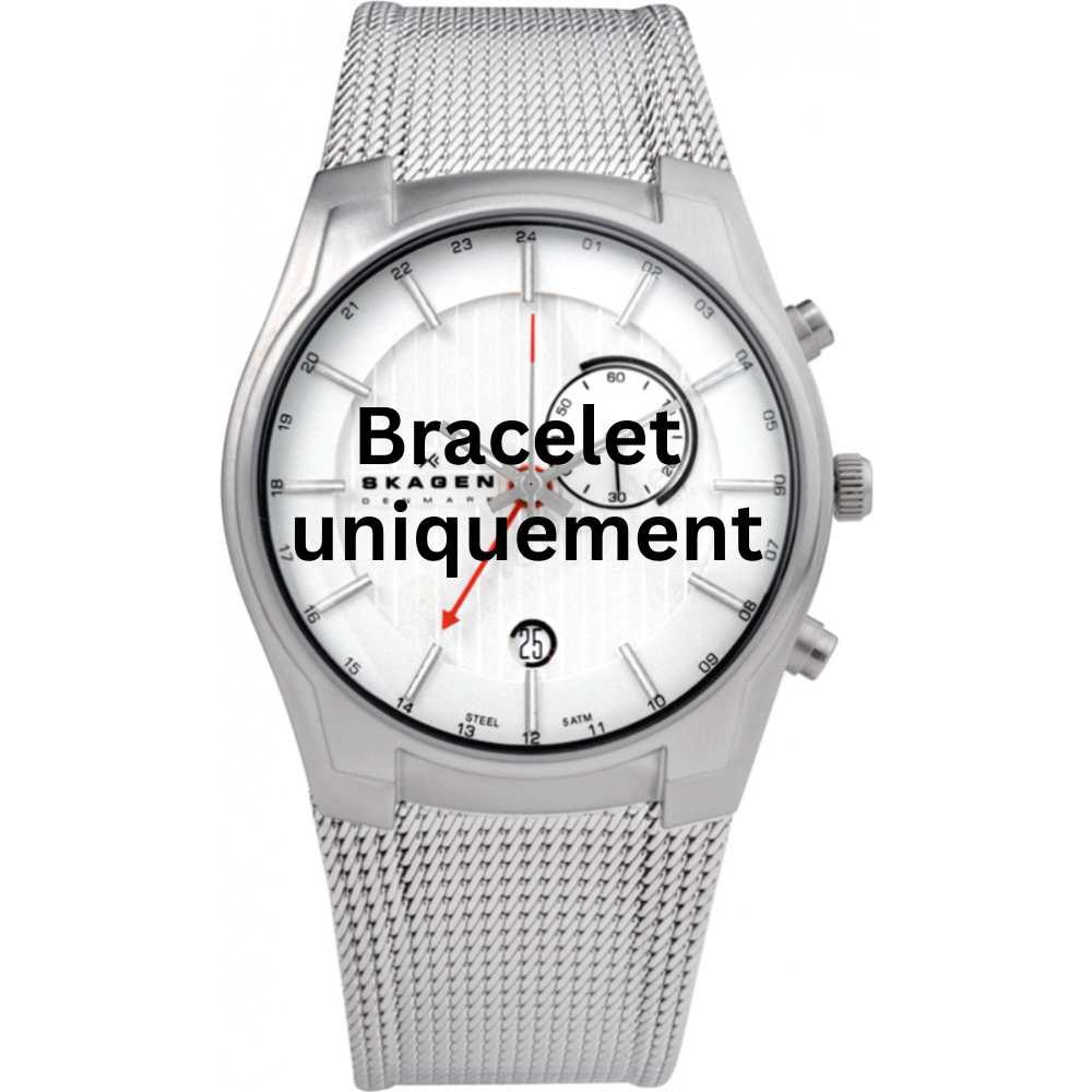 Bracelet métal argent Skagen - 853 XLARGE / 853XLSSC - 853XLSBB - 853XLSRM-Bracelet de montre-AtelierNet