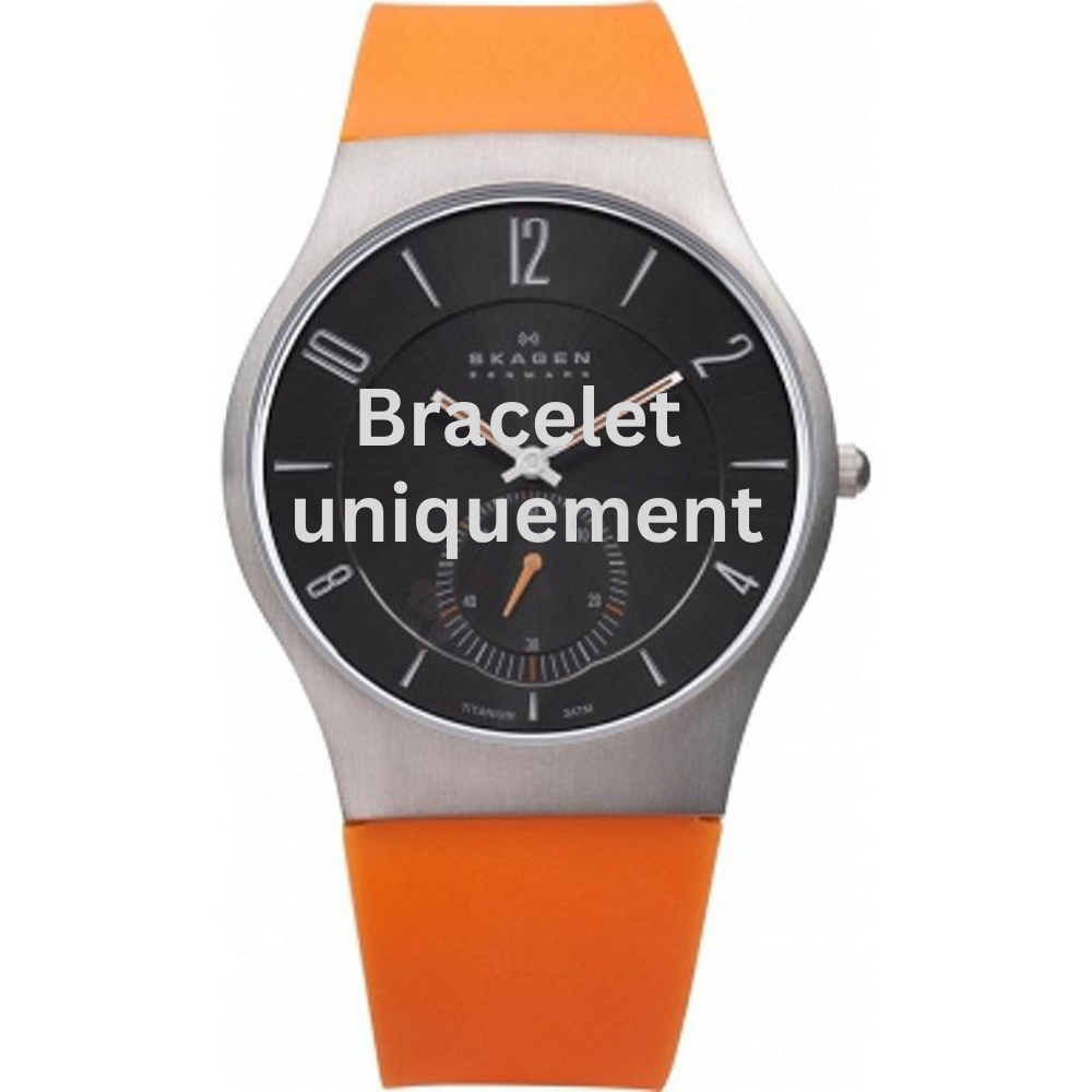 Bracelet caoutchouc orange Skagen - 805 XLARGE / 805XLTRO-Bracelet de montre-AtelierNet