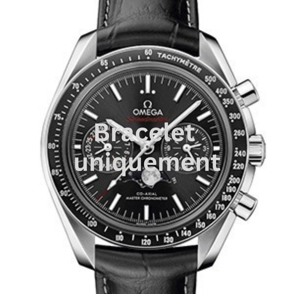 Bracelet crocodile skin black Omega - SPEEDMASTER / 304.33.44.52.01.001 - 032CUZ005770-Bracelets de montres-AtelierNet