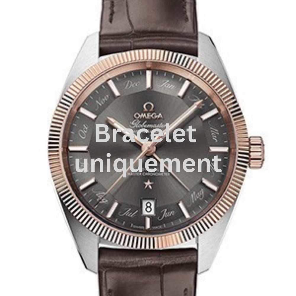 Bracelet crocodile skin dark brown Omega - GLOBEMASTER / 13023412206001 - REF 032CUZ005735-Bracelets de montres-AtelierNet