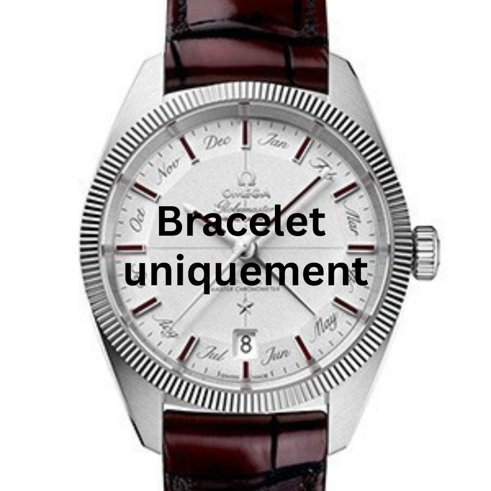 Bracelet crocodile skin burgundy Omega - GLOBEMASTER / 13093412299001 - 032CUZ005733-Bracelets de montres-AtelierNet