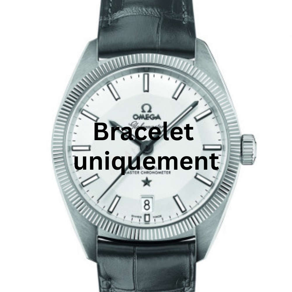 Bracelet peau de crocodile noir Omega - GLOBEMASTER / 13033392102001 - 032CUZ003351-Bracelet de montre-AtelierNet