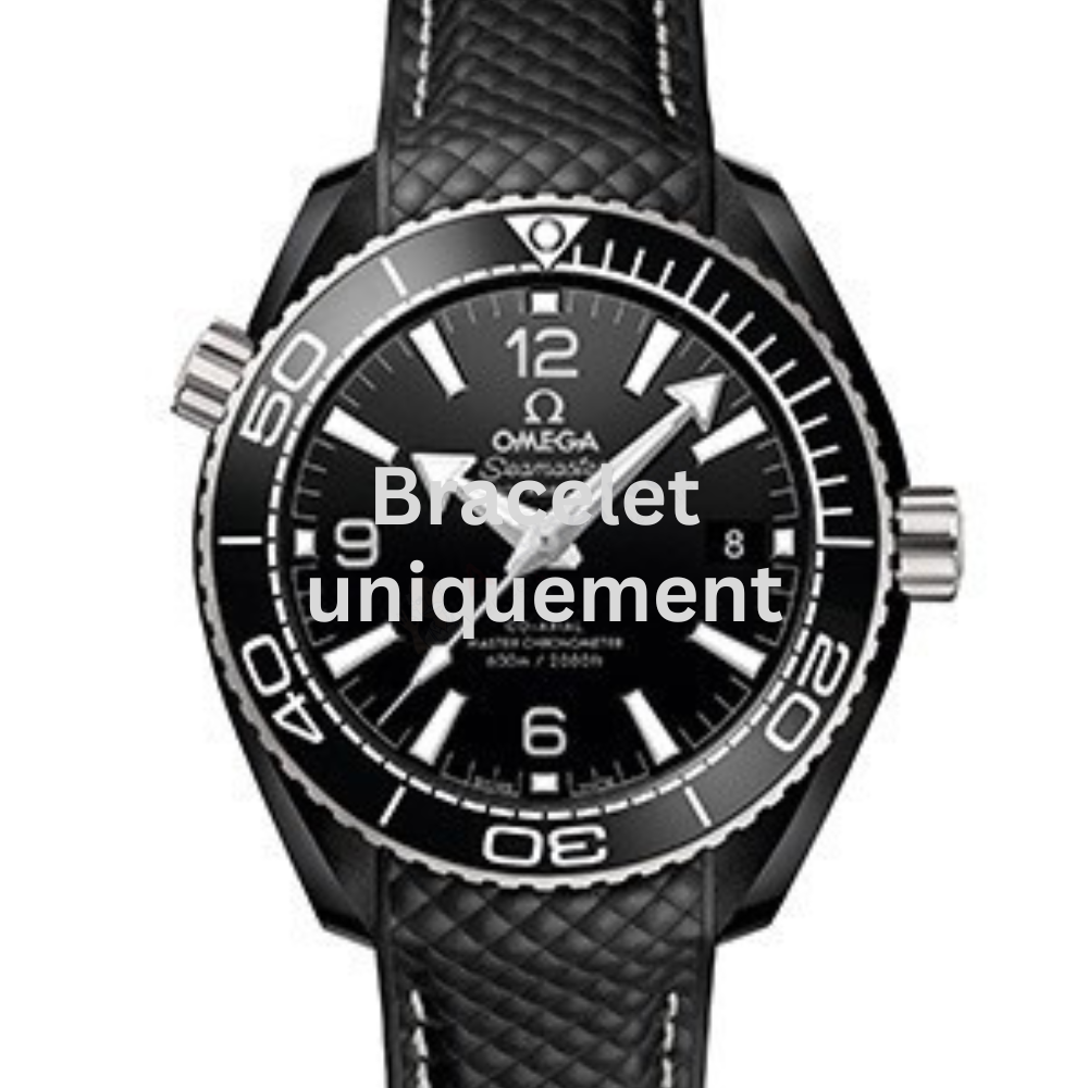 Bracelet caoutchouc noir Omega - SEAMASTER / 21592402001001 - 032CVZ009738-Bracelet de montre-AtelierNet