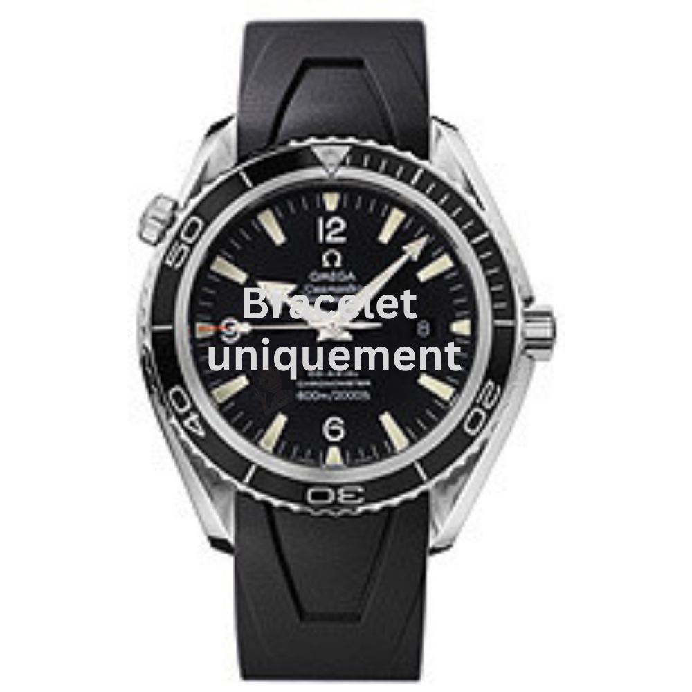 Bracelet caoutchouc noir Omega - SEAMASTER / 98000145 - 29005091 - 29075091 - 29085091-Bracelet de montre-AtelierNet