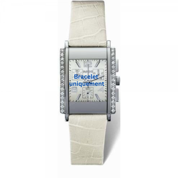 Bracelet cuir blanc Rado - INTEGRAL / R20670905 - 01.538.0670.3.190-Bracelet de montre-AtelierNet