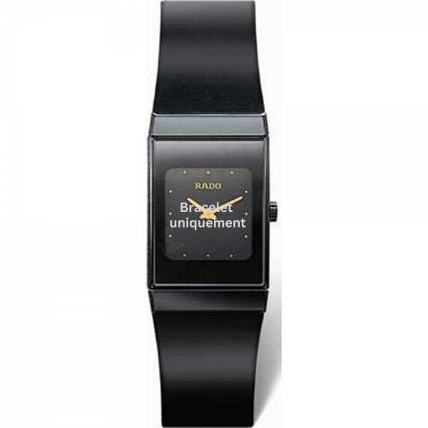 Bracelet caoutchouc noir Rado - CERAMICA / 07.33994.10 - R073399410-Bracelet de montre-AtelierNet