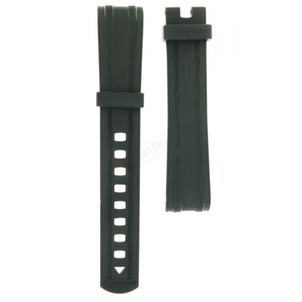 Bracelet silicone black Omega - SEAMASTER / 032CVZ010126 - 032CVZ010482 - 12H -66.00 MM-6H L3 -104.00 MM-Bracelets de montres-AtelierNet