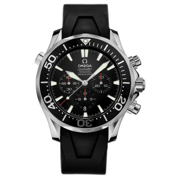 Bracelet caoutchouc noir Omega - SEAMASTER America's cup - 98000085 - 2254.50-Bracelet de montre-AtelierNet