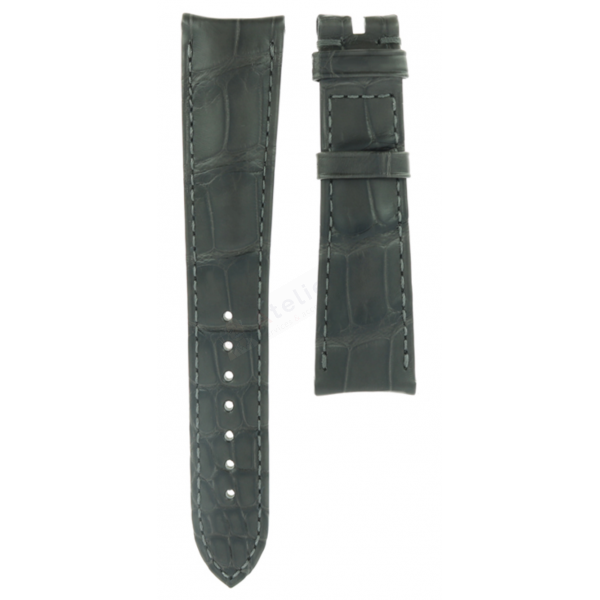 Bracelet crocodile skin grey Omega - DE VILLE / 43513402106001-Bracelets de montres-AtelierNet