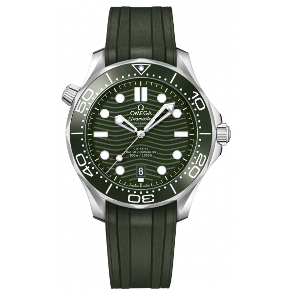 Bracelet caoutchouc noir Omega - SEAMASTER / 032Z017214.GREEN DPL 1 CATCH S-Bracelet de montre-AtelierNet