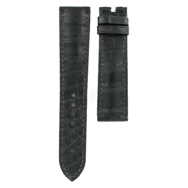 Bracelet crocodile skin black Omega - DE VILLE / 42413402003001-Bracelets de montres-AtelierNet