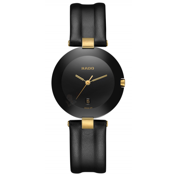 Bracelet cuir noir Rado - COUPOLE / 01.129.4077.4.002 - R070852410-Bracelet de montre-AtelierNet