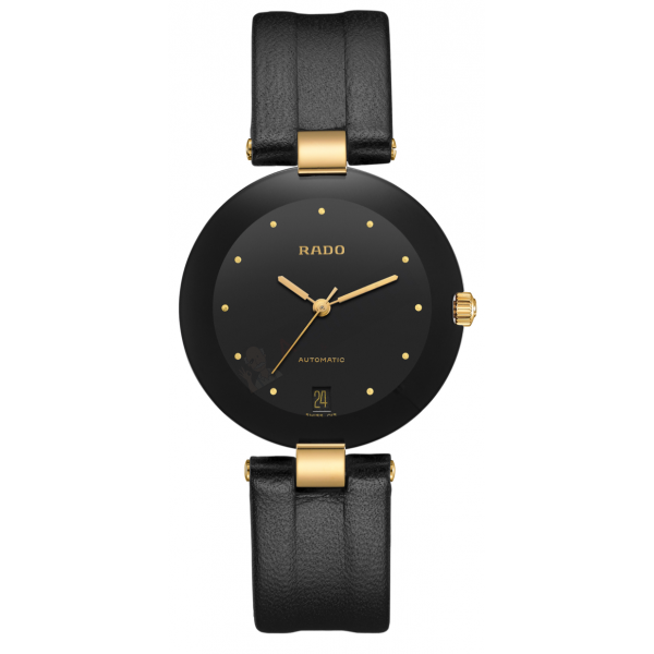 Bracelet cuir noir Rado - COUPOLE / 129.4075.4 - 07.08521.10 - R071852110-Bracelet de montre-AtelierNet