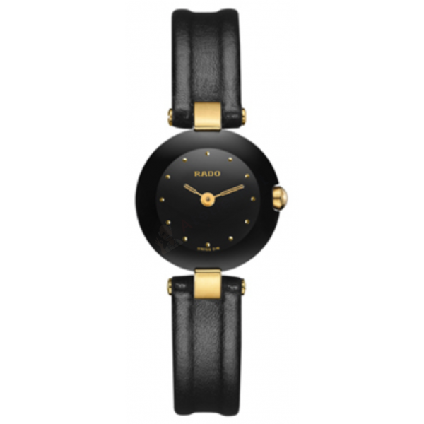 Bracelet cuir noir Rado - COUPOLE / R0120435794016 - R070852710-Bracelet de montre-AtelierNet