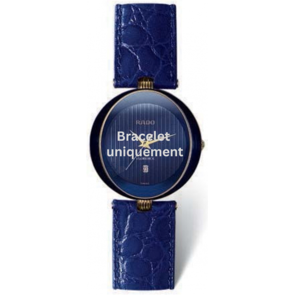 Bracelet leather blue Rado - CRYSMA / 152.3694.2 - R41694205-Bracelets de montres-AtelierNet