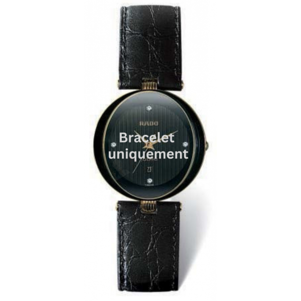 Bracelet leather black Rado - CRYSMA / 01.152.3694.2.271 - R070871410-Bracelets de montres-AtelierNet