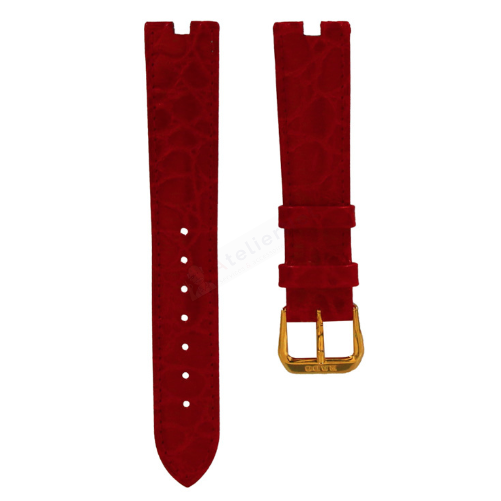 Bracelet cuir rouge Rado - CRYSMA / 01.152.3694.2.315-Bracelet de montre-AtelierNet