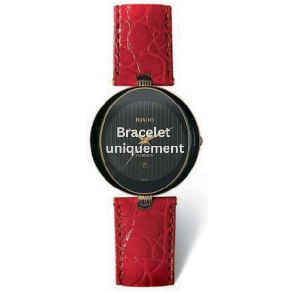 Bracelet cuir rouge Rado - CRYSMA / 01.152.3694.2.315-Bracelet de montre-AtelierNet