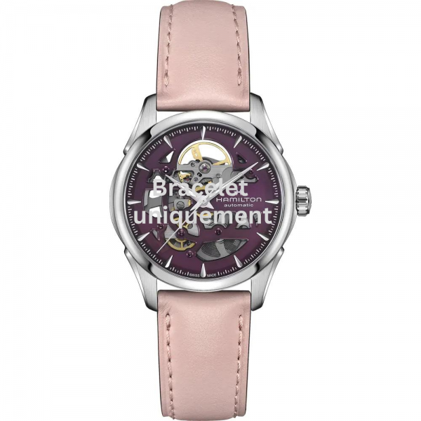 Bracelet cuir rose Hamilton - JAZZMASTER / H32265801-Bracelet de montre-AtelierNet