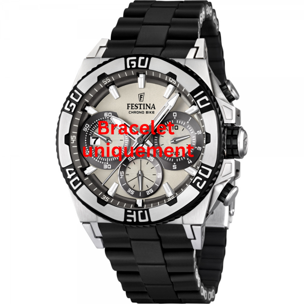 Bracelet caoutchouc noir Festina - CHRONO BIKE / F16659/1 - F16659/5-Bracelet de montre-AtelierNet