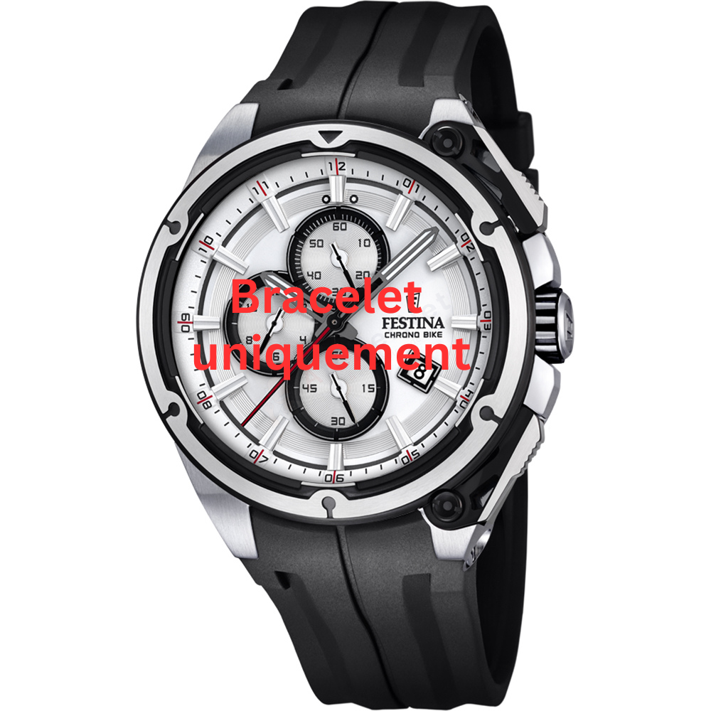 Bracelet caoutchouc noir Festina - CHRONO BIKE / F16882/1 - F16882/2 - F16882/3 - F16882/4 - F16882/5 - F16882/6-Bracelet de montre-AtelierNet