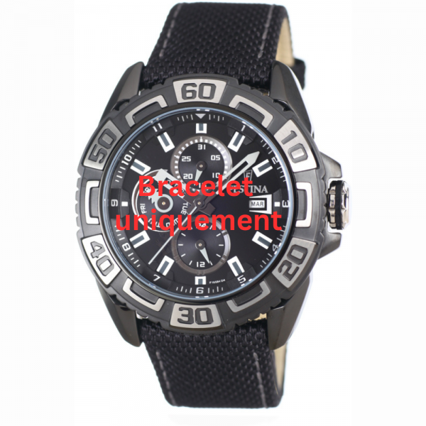 Bracelet textile on leather black Festina - SPORT / F16584/4-Bracelets de montres-AtelierNet