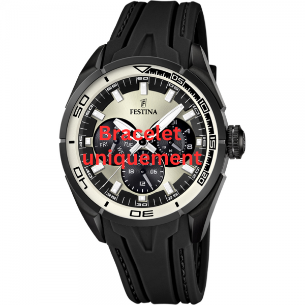 Bracelet silicone black Festina - MULTIFUNCTION / F16610/1 - F16610/4-Bracelets de montres-AtelierNet