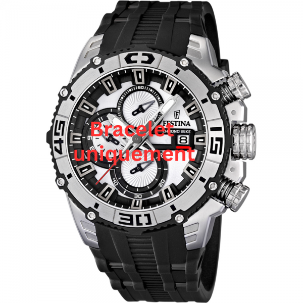 Bracelet caoutchouc noir Festina - CHRONO BIKE / F16600 - F16601-Bracelet de montre-AtelierNet