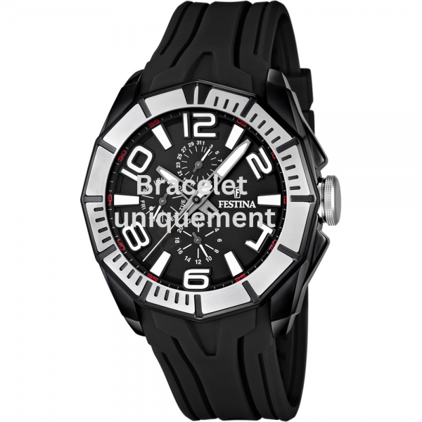 Bracelet caoutchouc noir Festina - SPORT / F16670/8 - F16505-Bracelet de montre-AtelierNet