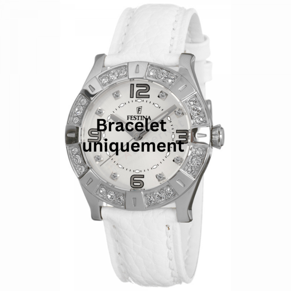 Bracelet cuir blanc Festina - DREAMTIME / F16537/1-Bracelet de montre-AtelierNet