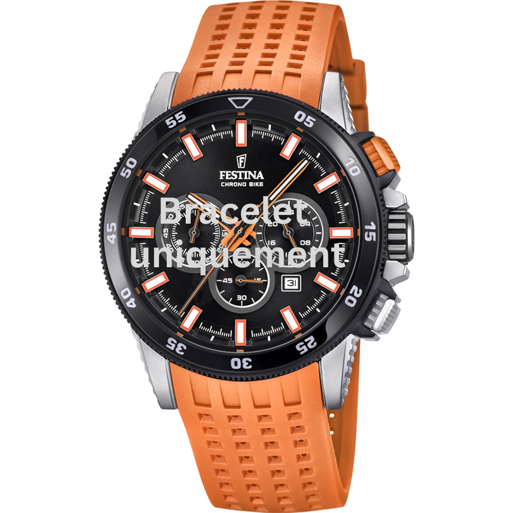 Bracelet caoutchouc orange Festina - CHRONO BIKE / F20353/6 - F20353/B-Bracelet de montre-AtelierNet