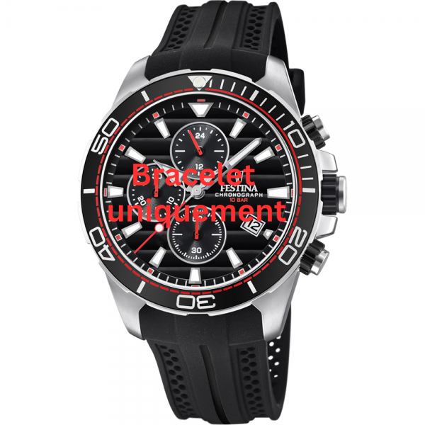 Bracelet caoutchouc noir Festina - THE ORIGINALS / F20370/6-Bracelet de montre-AtelierNet