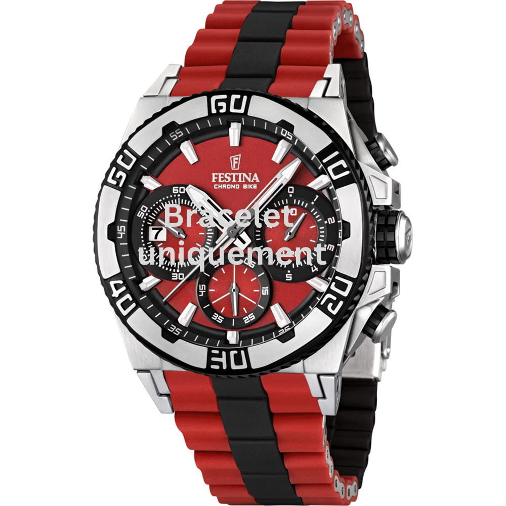 Bracelet caoutchouc rouge Festina - CHRONO BIKE / F16659/8-Bracelet de montre-AtelierNet