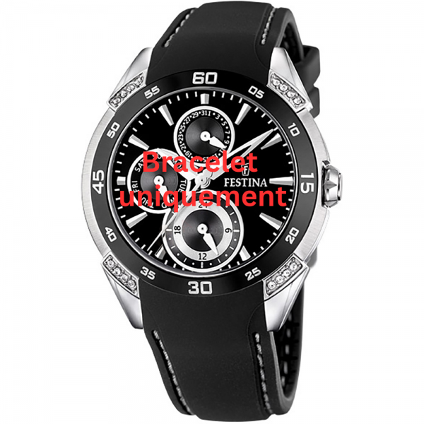 Bracelet caoutchouc noir Festina - CERAMIC / F16394/2-Bracelet de montre-AtelierNet