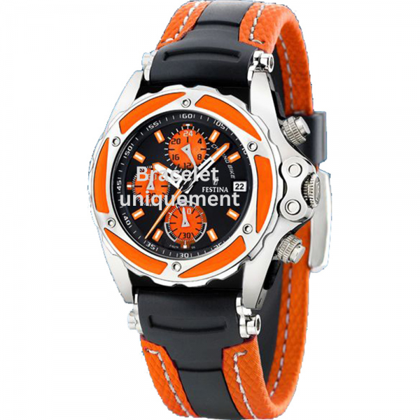 Bracelet caoutchouc orange Festina - CHRONO BIKE / F16274/6-Bracelet de montre-AtelierNet