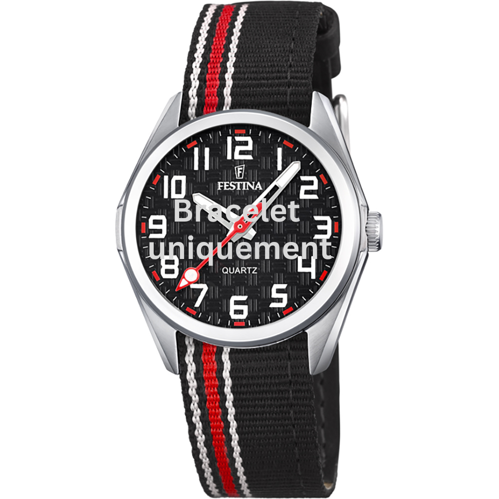 Bracelet textile on leather red Festina - JUNIOR COLLECTION / F16904/3-Bracelets de montres-AtelierNet