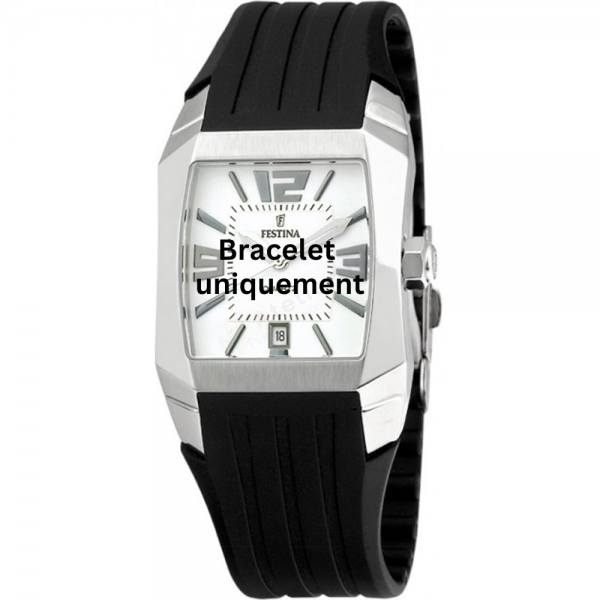 Bracelet caoutchouc noir Festina - F16131/1 - F16131/2 - F16131/3 - F16131/4 - F16131/5-Bracelet de montre-AtelierNet