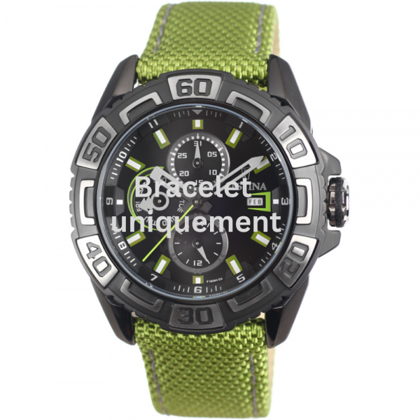 Bracelet textile on leather green Festina - SPORT / F16584/3-Bracelets de montres-AtelierNet