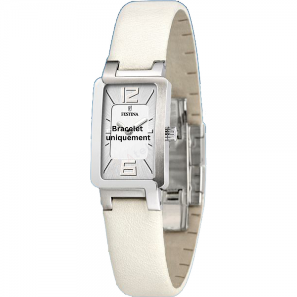 Bracelet leather white Festina - F16218/1-Bracelets de montres-AtelierNet