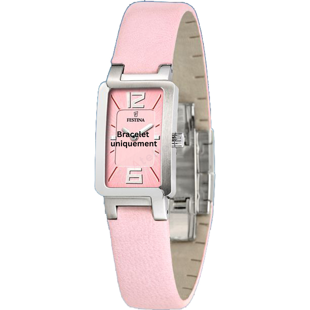 Bracelet cuir rose Festina - F16218/2 - F16218/C-Bracelet de montre-AtelierNet