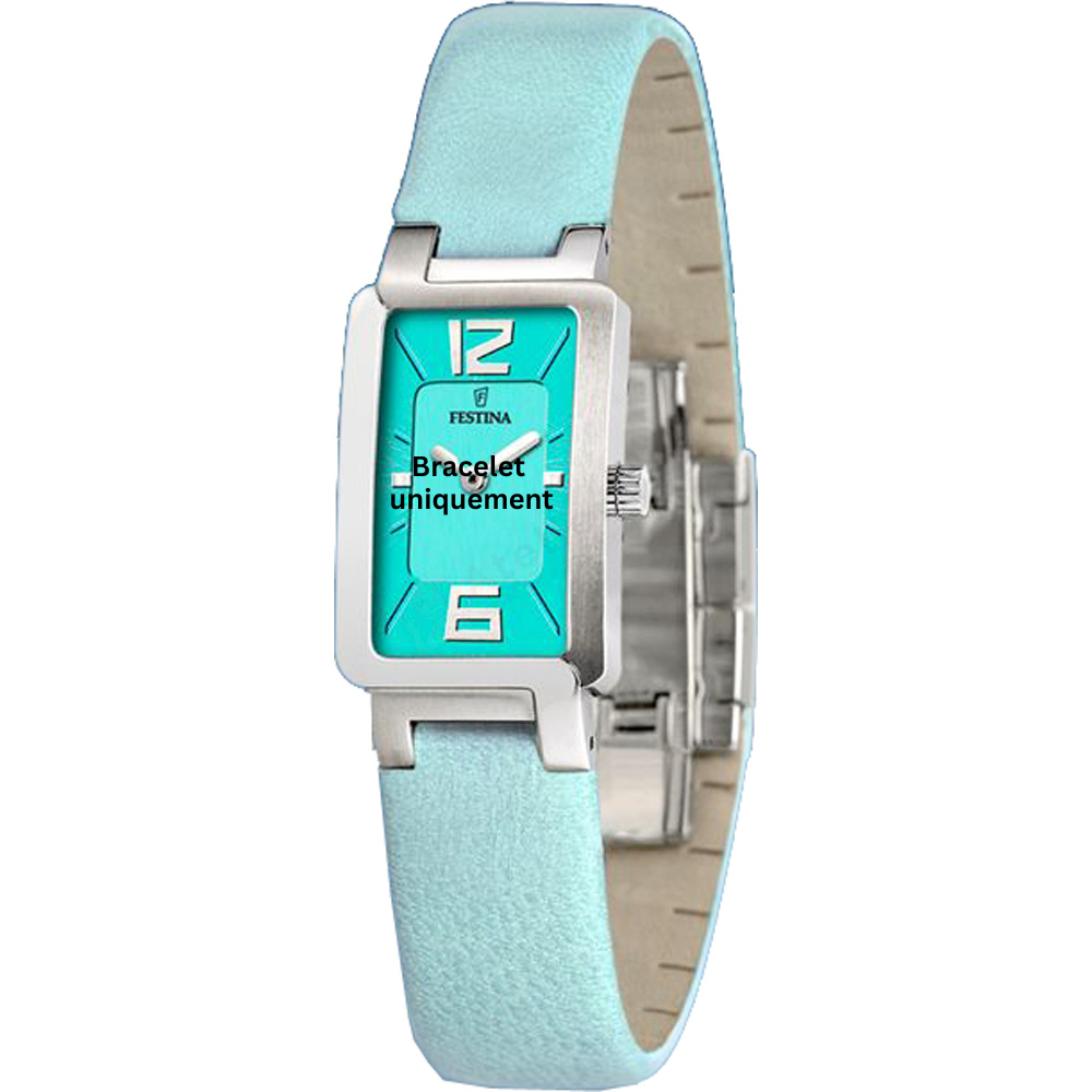 Bracelet leather turquoise Festina - F16218/3-Bracelets de montres-AtelierNet