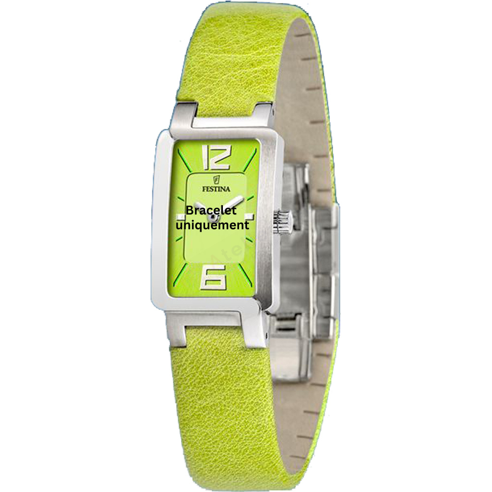 Bracelet leather light green Festina - F16218/4-Bracelets de montres-AtelierNet