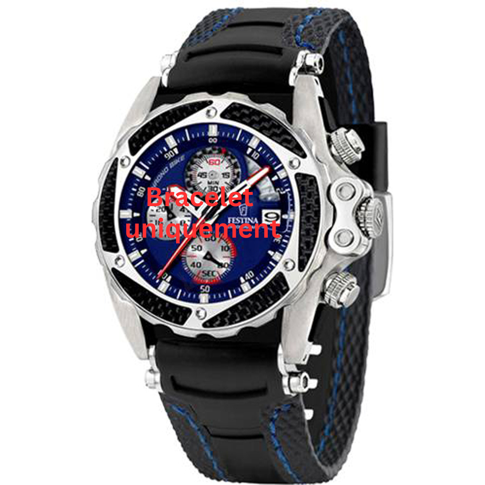 Bracelet caoutchouc noir Festina - CHRONO BIKE / F16272/5 - F16272/B-Bracelet de montre-AtelierNet