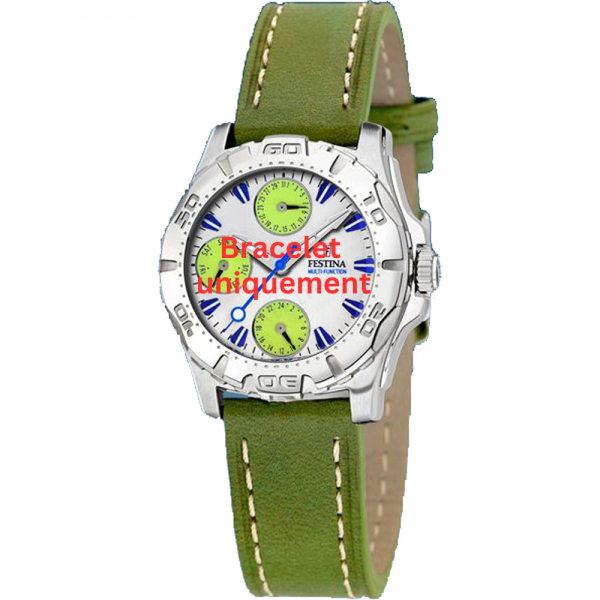 Bracelet cuir vert Festina - MULTIFUNCTION / F16244/3-Bracelet de montre-AtelierNet