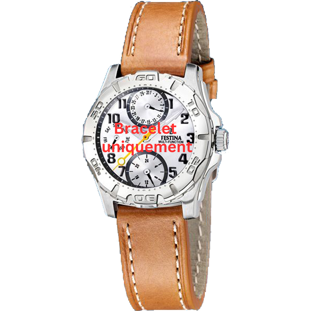 Bracelet leather cognac Festina - MULTIFUNCTION / F16244/D-Bracelets de montres-AtelierNet