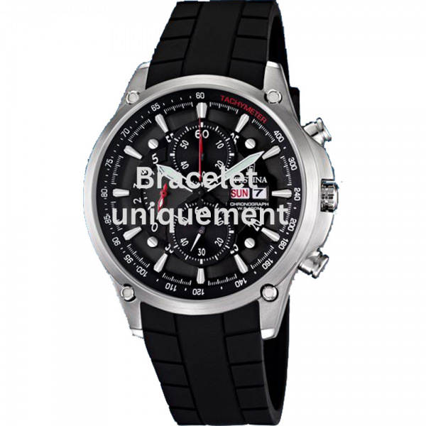 Bracelet caoutchouc noir Festina - CHRONOGRAPH / F6816/4-Bracelet de montre-AtelierNet