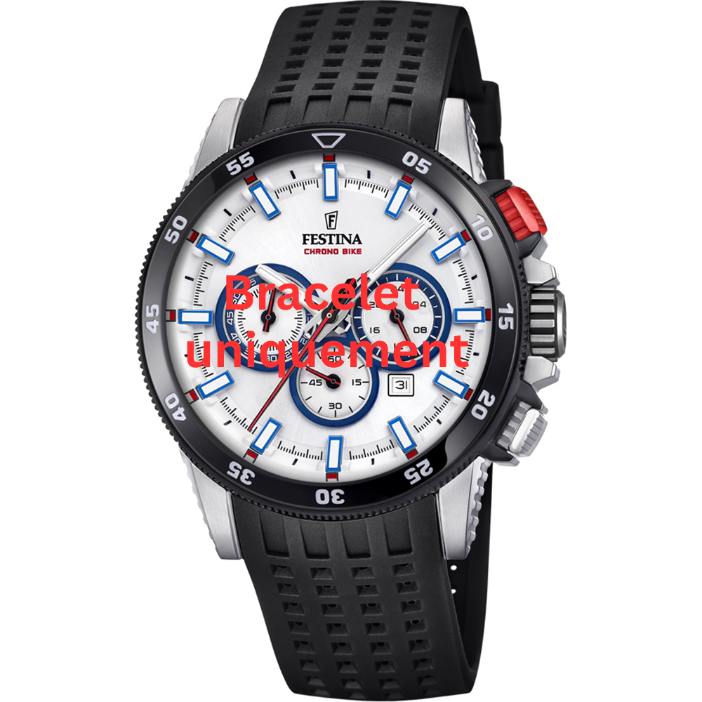 Bracelet caoutchouc noir Festina - CHRONO BIKE / F20353/1 - F20353/2 - F20353/4 - F20353/D - F20353/E - F20353/F-Bracelet de montre-AtelierNet