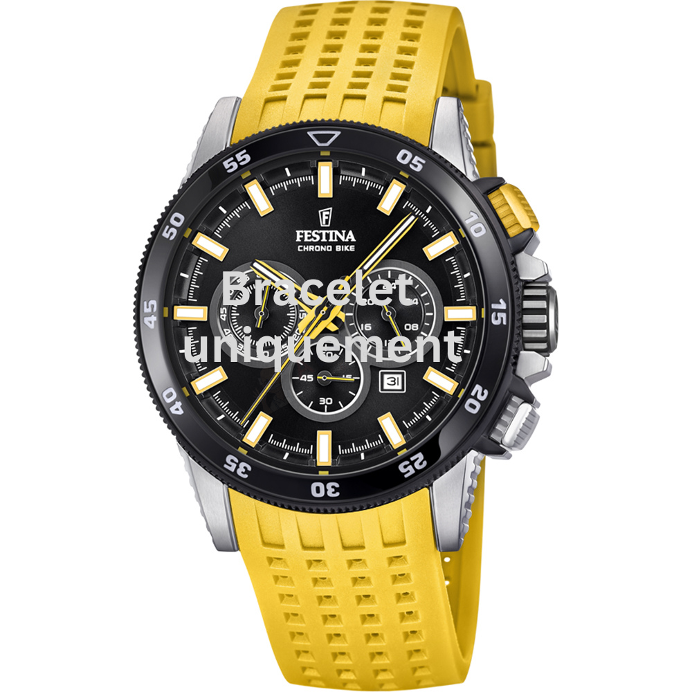 Bracelet caoutchouc jaune Festina - CHRONO BIKE / F20353/5 - F20353/A-Bracelet de montre-AtelierNet